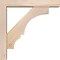 Ekena Millwork Balboa Block Smooth Bracket w/ Offset Brace, Douglas Fir, 3 1/2"W x 14"D x 14"H BKT0402X14X14BOA05SDF - alternate 2